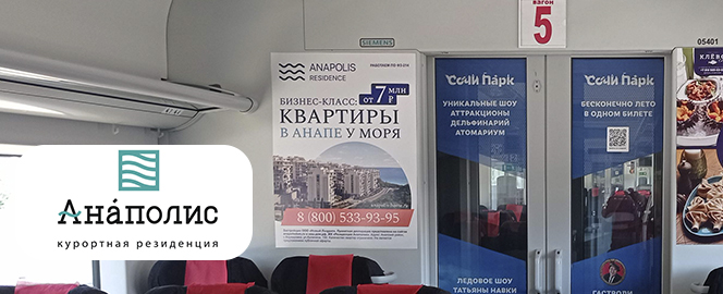 Реклама ЖК «Anapolis Residence» в Ласточках в регионе Сочи