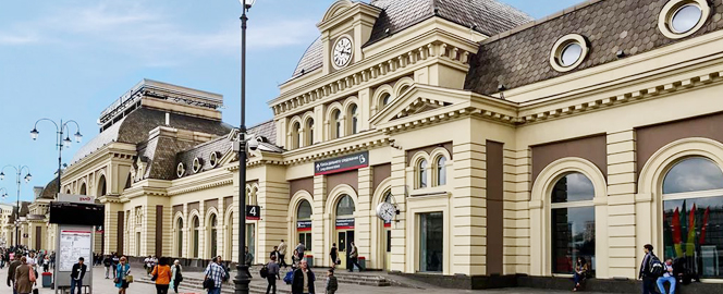 Реклама на Павелецком вокзале